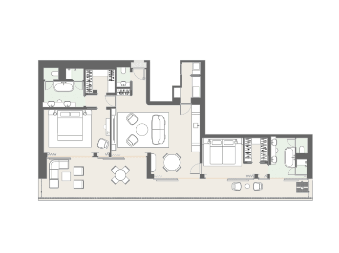 Mykonos Suite Floor Plan