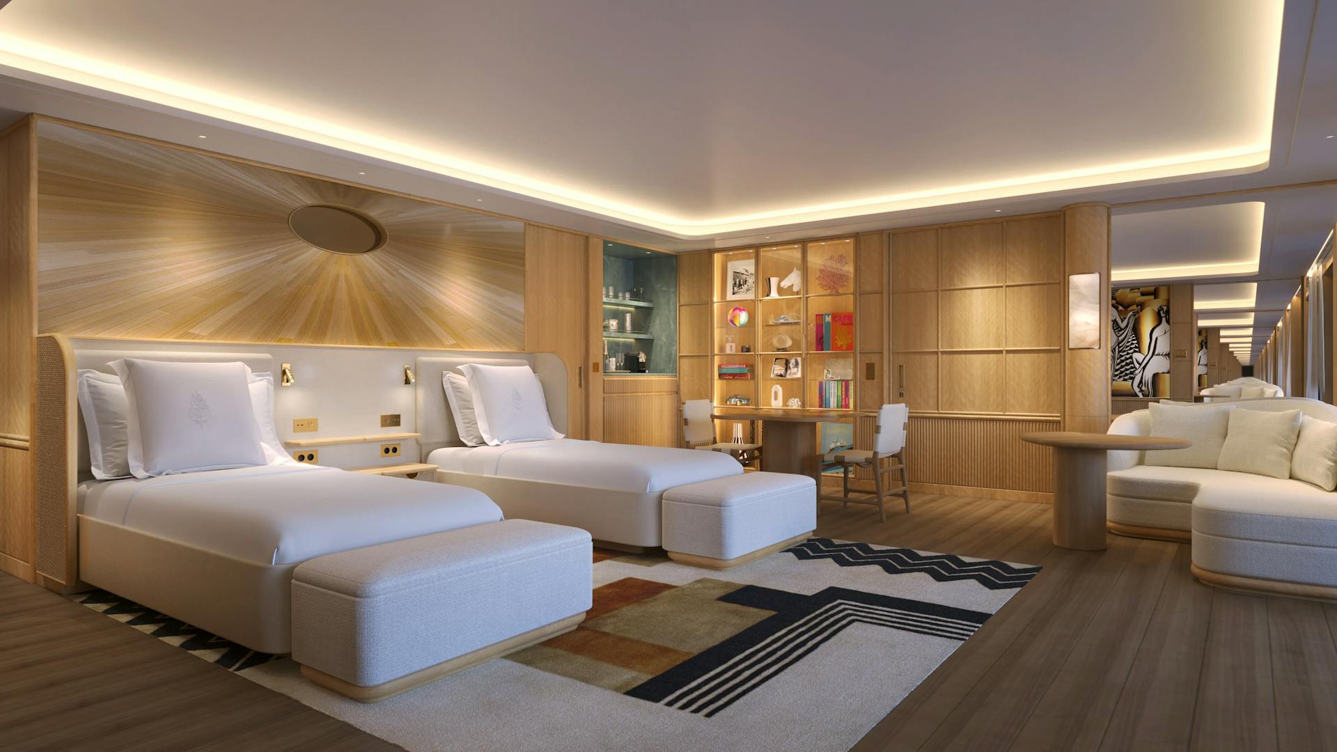 Superior Seaview Suite (Superior Suite) - Bedroom Double bed Single Duvet