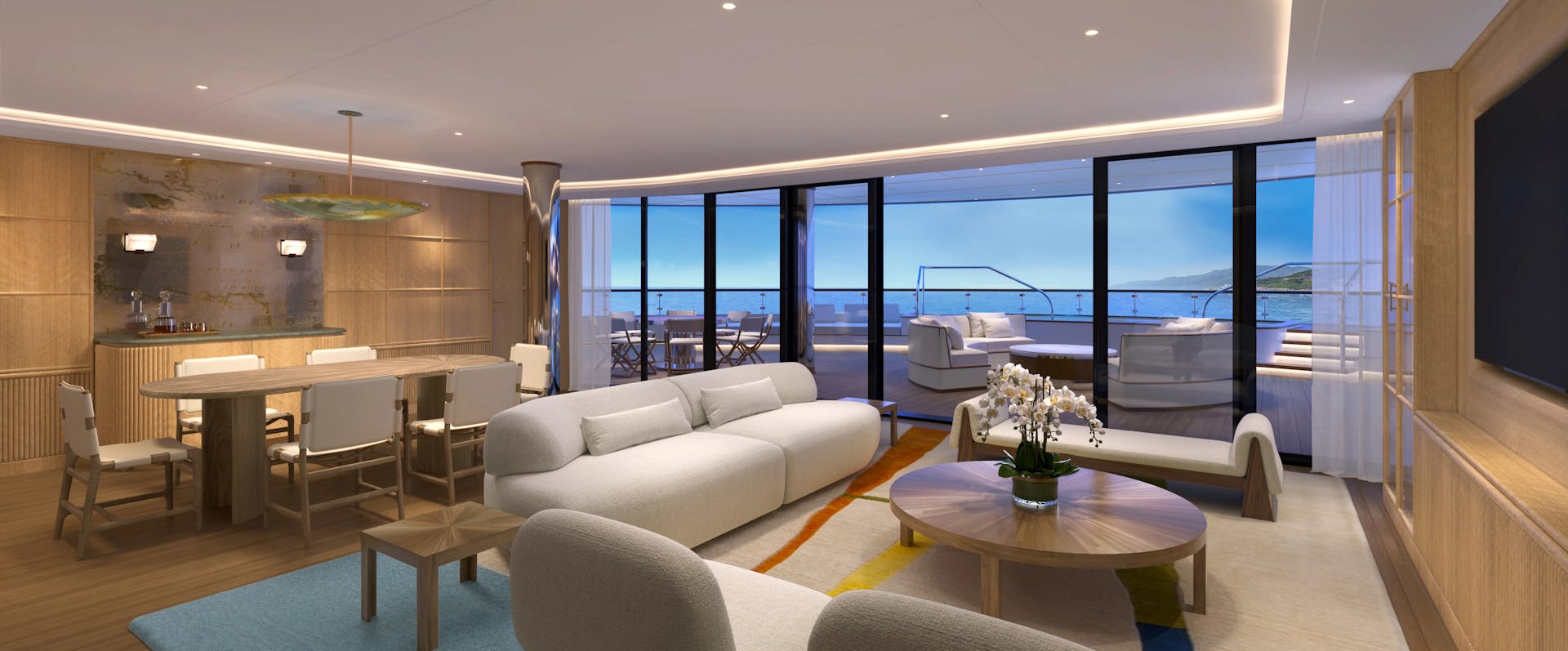 Saint-Tropez Suite (Master Suite E) - Livingroom