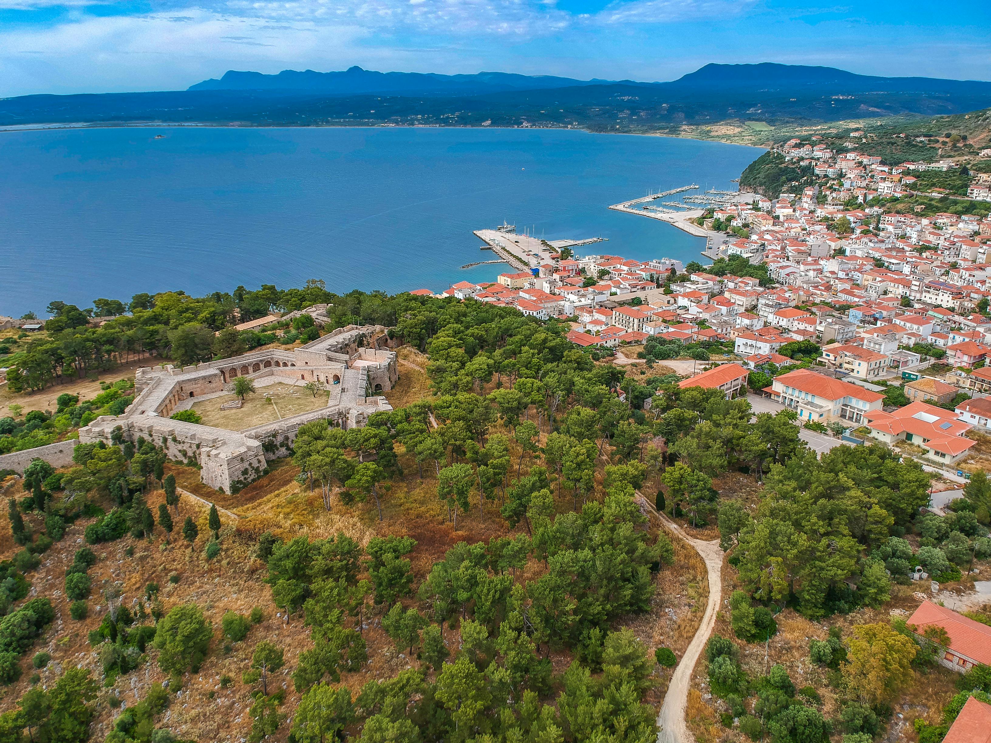 Aerial view of Pylos