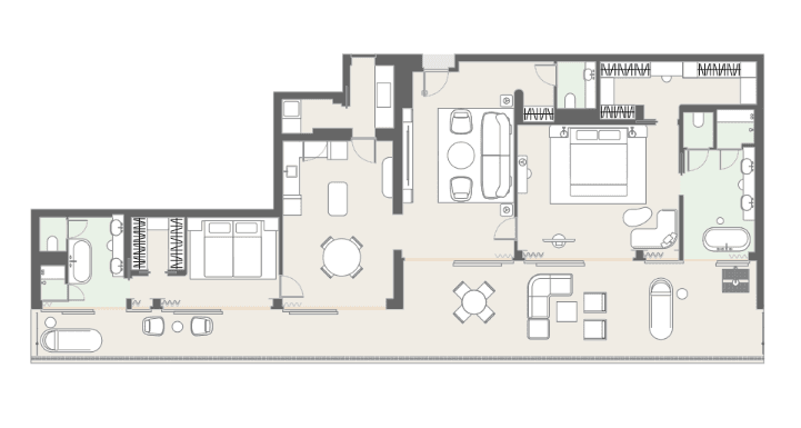 Taormina Suite Floor Plan