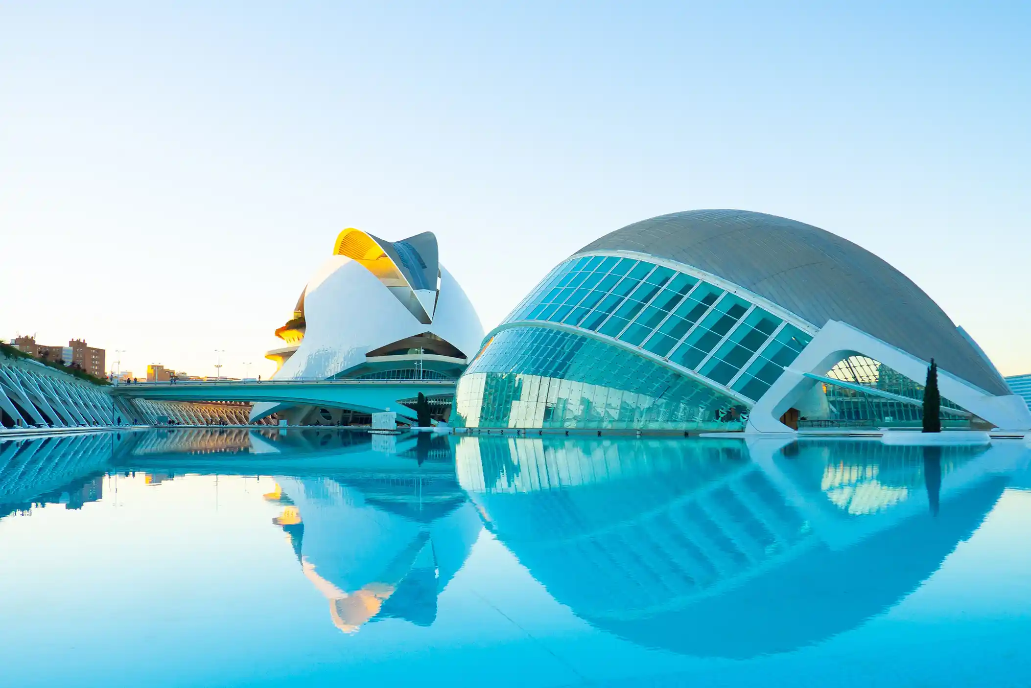 Waterfront view of Valencia, Spain