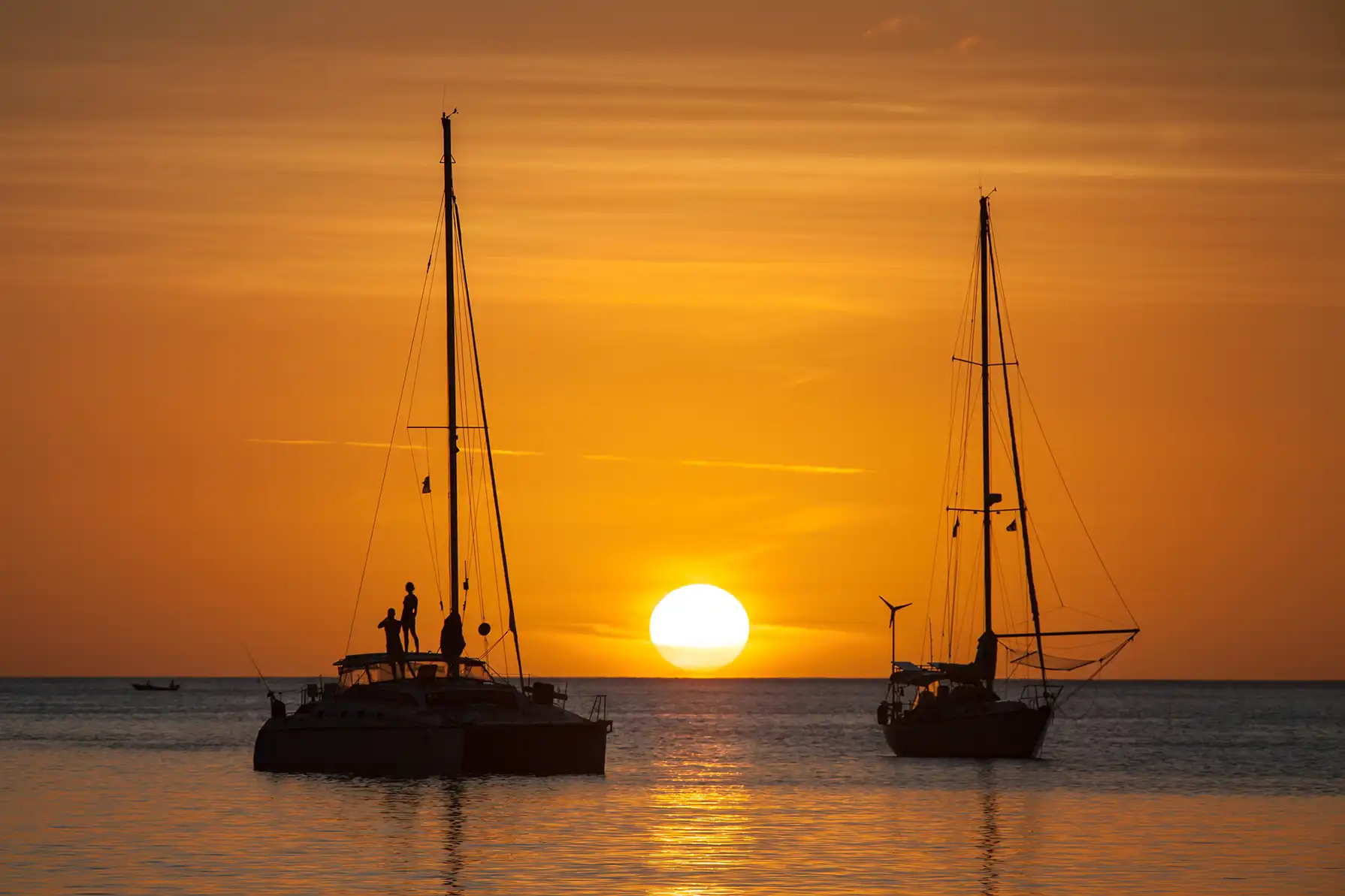 Sunset in St Lucia. 