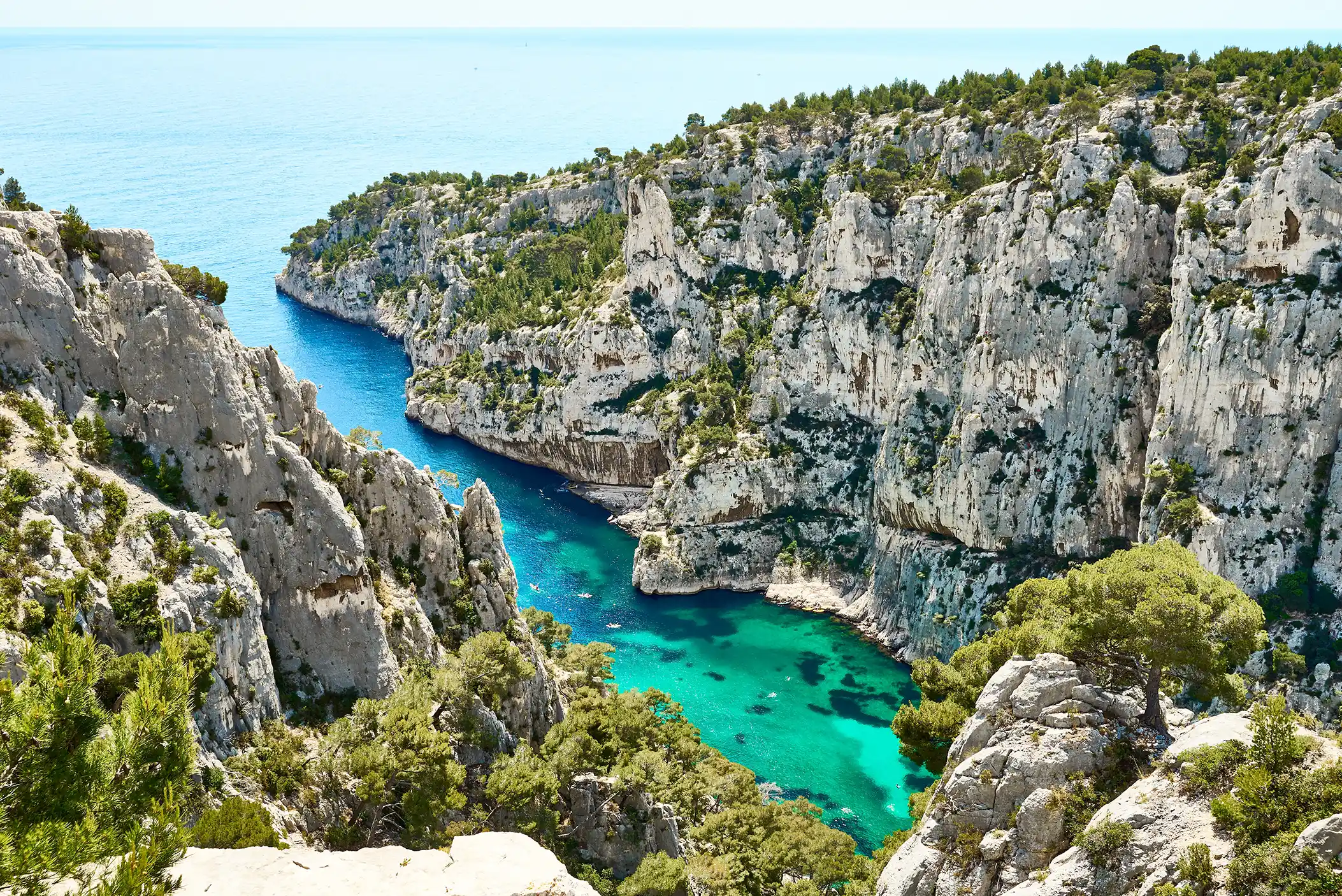 Aerial view of Cassis, France
